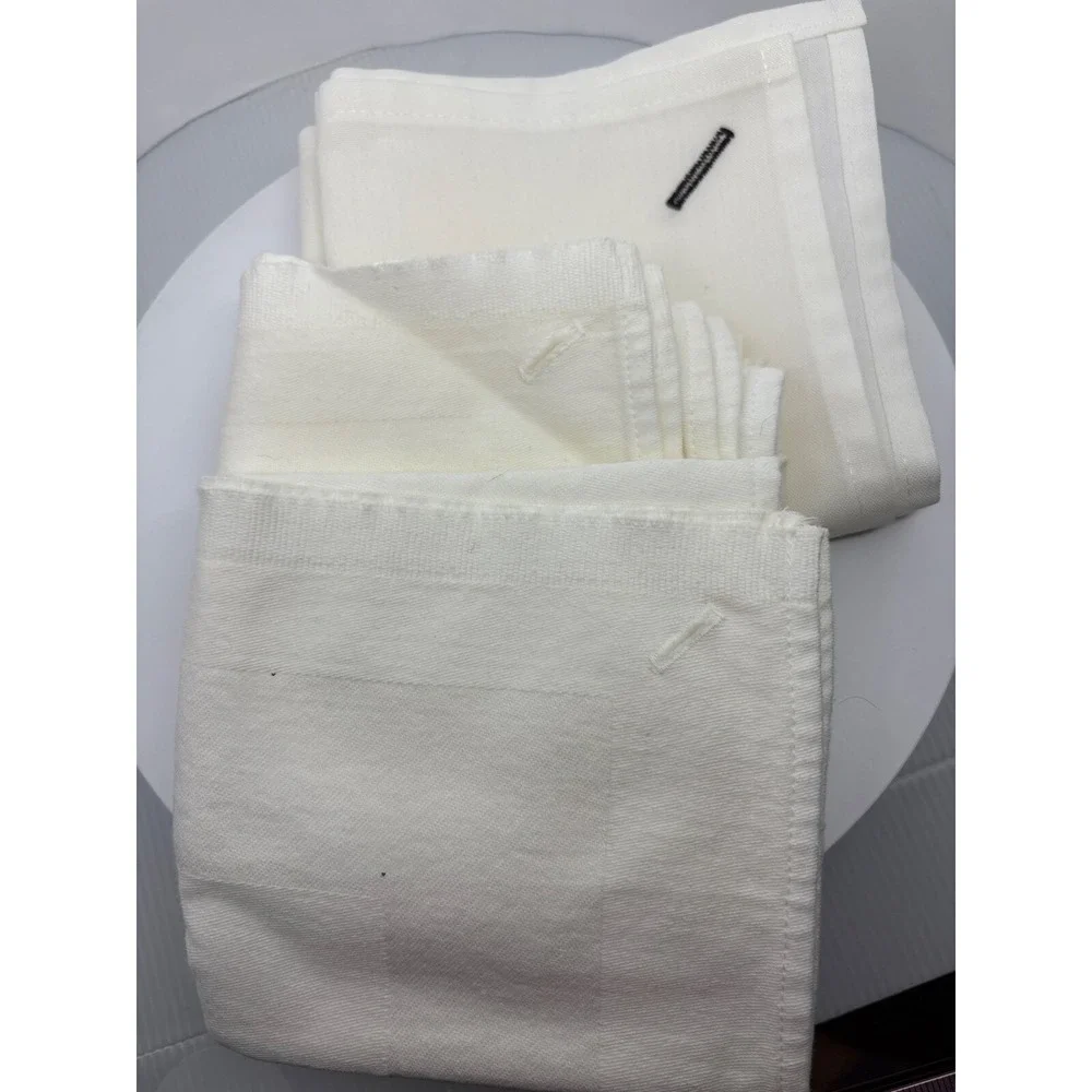 Medical button-on Cloth Napkins Set of 3 Soft‎ Cotton Dinner Napkins 20